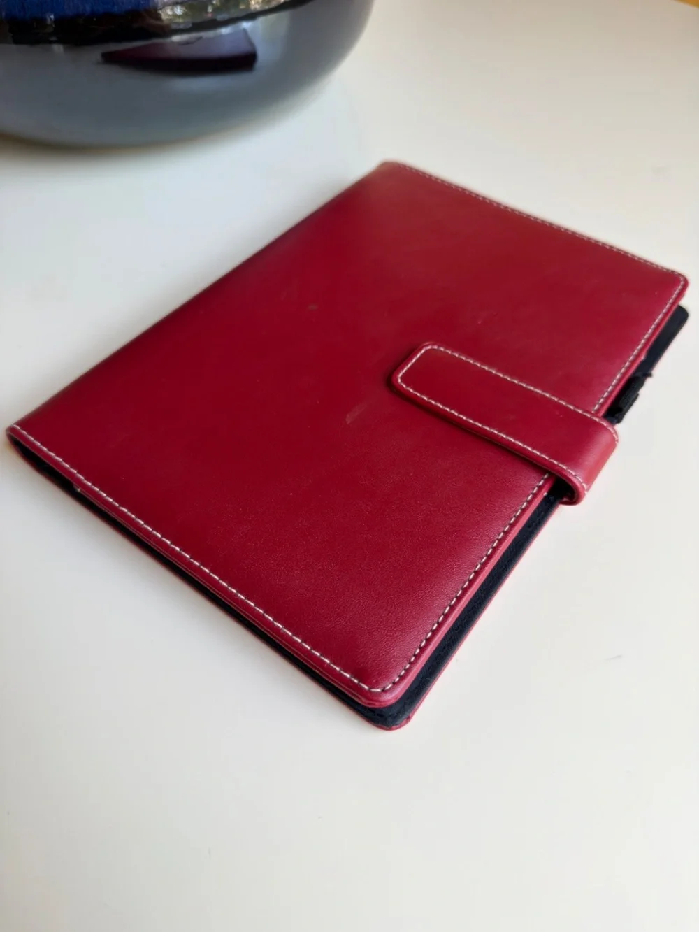 Blue Sky ProNotes Red Vegan Leather folio/notebook Cover 6.5x9.5
